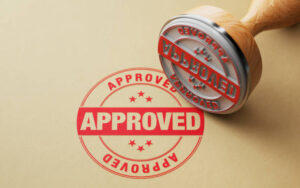 Give stamp of approval