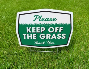 keep off the grass